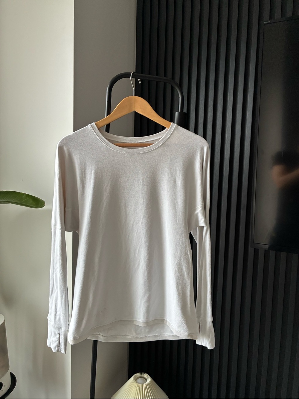 Lululemon Running Long Sleeve Crewneck Top - White (Small)